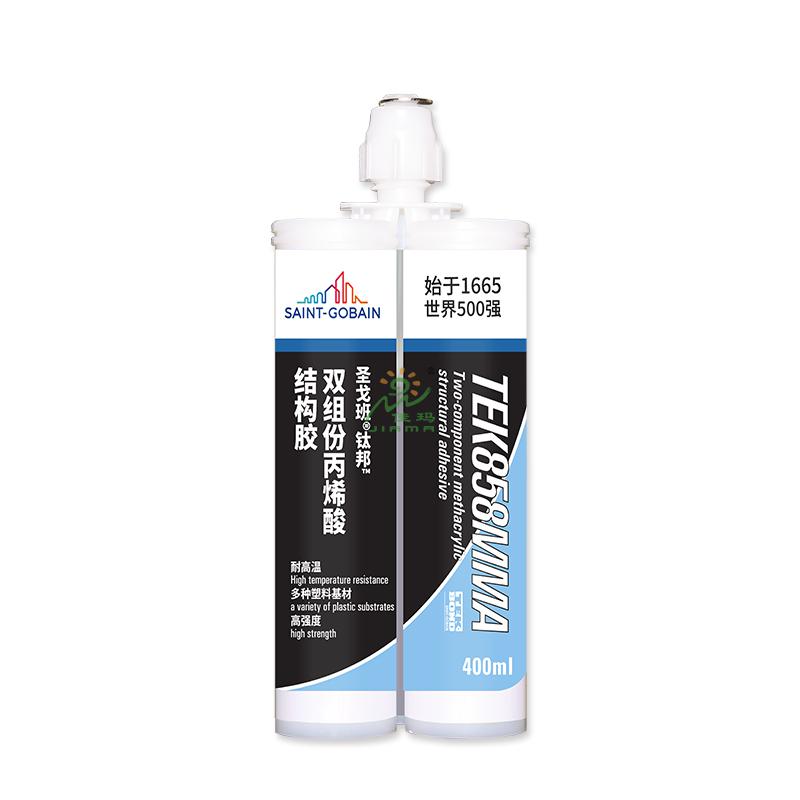圣戈班雙組份丙烯酸酯結(jié)構(gòu)膠TEK858MMA-490ml-藍(lán)色&紅色